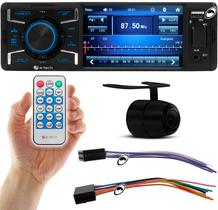 Multimídia MP5 1 Din E-Tech 4" Polegadas Bluetooth USB + Câmera de Ré