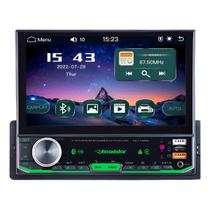 Multimídia Mp5 1 Din Tela 7 Pol Rs7100br Bluetooth Black Piano