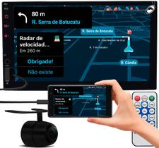 Multimídia MP5 2 Din 7" Polegadas H-Tech HT-3625CA Android Auto CarPlay + Câmera de Ré