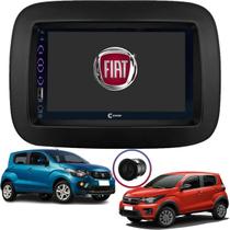 Multimídia Mp5 2Din Fiat Mobi 2016/22 Moldura + Câmera De Ré