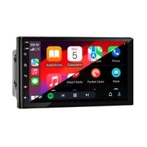 Multimídia MP5 2Din Tela de vidro 7" Full Touch 4x60W RMS CP/AA sem Fio H-Tech - HT-3127CA