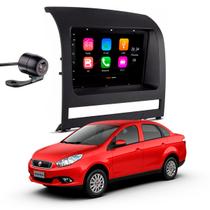 Multimídia MP5 7" Pol. Palio Siena Strada Idea Palio Weekend CarPlay/Android Moldura Câmera de Ré