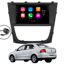 Multimídia MP5 7" Polegadas Gol Saveiro Voyage G5 2008 a 2012 CarPlay/Android Moldura Câmera de Ré