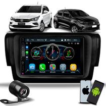 Multimídia MP5 7 Polegadas Roadstar Bluetooth USB CarPlay Android Auto Sem Fio Moldura 2 Din Fiat Argo e Cronos Câmera