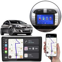 Multimidia MP5 9" Bravo 2011-2016 CarPlay/Android-Auto + Câmera de Ré e Moldura Painel