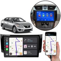 Multimidia MP5 9" Sentra 2014 2015 2016 2017 2018 2019 2020 CarPlay/Android-Auto + Câmera de Ré e Moldura Painel