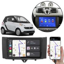 Multimidia MP5 9" Smart Fortwo 2011 2012 2013 2014 2015 CarPlay/Android-Auto + Câmera de Ré e Moldura Painel Multimidia MP5 9" Smart Fortwo 2011 2012 2013 2014 2015 CarPlay/Android-Auto + Câmera de Ré e Moldura Painel