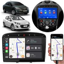 Multimídia MP5 Peugeot 308 408 2012 13 14 15 16 17 18 2019 9 Polegadas Android-Auto/CarPlay Bluetooth FM USB