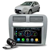 Multimídia MP5 Roadstar 7 Pol Bluetooth USB Com CarPlay Android Auto Sem Fio Moldura Fiat Punto 20082012 Câmera Ré