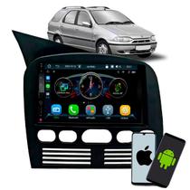 Multimídia MP5 Roadstar 7Pol Bluetooth USB Com CarPlay e Android Auto Sem Fio Moldura 2din Palio Siena Strada Weekend G1