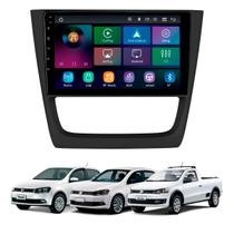 Multimidia Mp5 Rs9200br Es Pro Line Carplay Sem Fio + Moldura 9" Vw Gol G6, Voyage, Saveiro - Preta