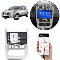 Multimídia MP5 Sandero 2007 2008 2009 2010 2011 - 9 Polegadas Android-Auto/CarPlay Bluetooth FM USB