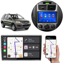 Multimídia MP5 Sportage 2006-07-08-09-10 Polegadas Bluetooth FM USB + Android-Auto/CarPlay - Comando De Voz via Google e Siri