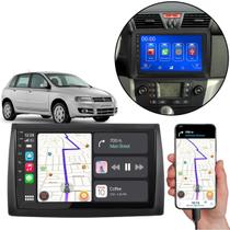 Multimídia MP5 Stilo 2003-04-05-06-07-08-10-11 9 Polegadas Bluetooth FM USB + Android-Auto/CarPlay - Comando De Voz via Google e Siri