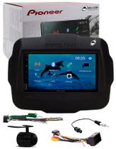 Multimídia Pioneer DMH-145BR Renegade PCD Bluetooth USB + Moldura + Chicote Ligação + Adaptador Antena + Câmera Ré