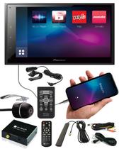 Multimídia Pioneer DMH-A348BT Bluetooth Espelhamento Android IOS + TV Digital + Câmera de Ré