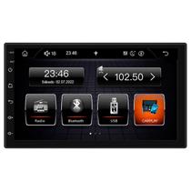 Multimídia Prime CarPlay Slim Roadstar 16 Vias Com 4 Canais 50 Watts Tela Full Touch 7" Com Bluetooth E FM