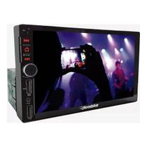 Multimídia Roadstar RS401BR Plus 7 1DIN Bluetooth USB FM Espelhamento Android iOS até iOS 16.1 e Android 12