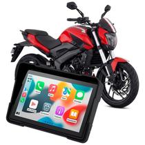 Multimídia Tela 5pol Mp5 Para Motos Bajaj Dominar 200 400 Pulsar N250 NS200 Com Carplay e Android Auto Bluetooth Sem Fio