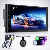 Multimidia Universal 7'' Carplay Android Bluetooth + Câmera Borboleta