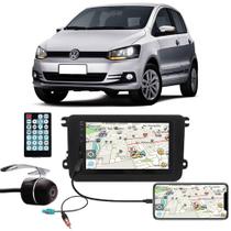Multimídia VW Fox 2020 2021 2022 Espelhamento Bluetooth USB SD Card + Moldura + Câmera Borboleta + Adaptador de Antena