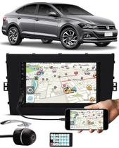 Multimídia Vw Virtus E-Tech Bluetooth Espelhamento Android IOS Interface Comando Volante + Câmera Ré