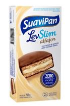 MULTIPACK ALFAJOR LEVSLIM SABOR CHOCOLATE BRANCO 50g C/2 UNID.
