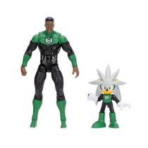 Multipack de figuras, sonic warner, sunny personagens:silver x lanterna verde Multipack de figuras, sonic warner, sunny personagens:silver x lanterna verde