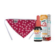 Multipet Contra Pulgas E Carrapatos 30ml Bandana Para Pet