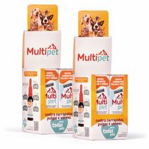 Multipet Medicamento Natural Combate a Pulgas, Carrapatos e Vermes 30ml 8 Unidade