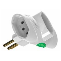 Multiplicador de Tomada Legrand - 2P+T - Adaptador T Benjamim com 3 saídas - Branco - DN1676 Multiplicador de Tomada Legrand - 2P+T - Adaptador T Benjamim com 3 saídas - Branco - DN1676