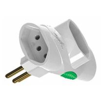 Multiplicador de Tomada Legrand - 2P+T - Adaptador T Benjamim com 3 saídas - Branco - DN1676