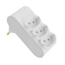 Multiplicador de Tomadas 3 Saídas 2P+T 10A 250V Branco Multiplicador de Tomadas 3 Saídas 2P+T 10A 250V Branco