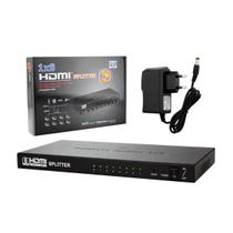 Multiplicador de Vídeo - Vídeo Splitter - 8 saídas HDMI - Compatível com HDMI, HDCP e 3D - HUB0031 Multiplicador de Vídeo - Vídeo Splitter - 8 saídas HDMI - Compatível com HDMI, HDCP e 3D - HUB0031