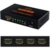 Multiplicador Entradas Hdmi Splitter 1x4 3d Full Hd C/fonte