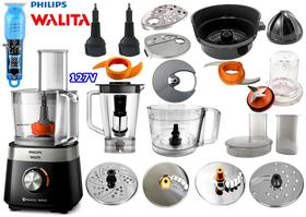 Multiprocessador 1000w 127v com 21 Itens com 2 Anos Garantia cortesia Trimmer azul