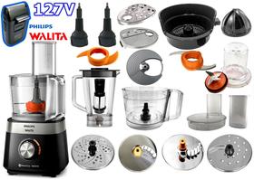 Multiprocessador 1000w 127v com 21 Itens com 2 Anos Garantia Philips Walita cortesia aparador B-max