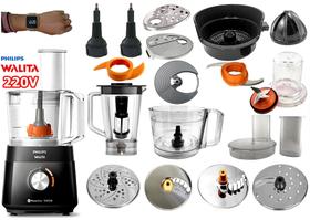 Multiprocessador 1000w 220v acompanha 21 Itens com 2 Anos Garantia cortesia relógio digital de pulso