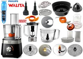 Multiprocessador 1000w 220v com 21 Itens com 2 Anos Garantia cortesia Trimmer azul