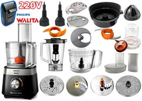 Multiprocessador 1000w 220v com 21 Itens com 2 Anos Garantia Philips Walita cortesia aparador B-max