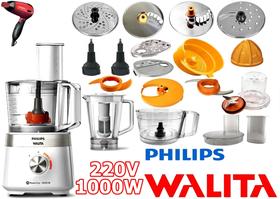 Multiprocessador 1000W COM 21 Itens 220V 2 Anos Garantia Walita Secador Vermelho