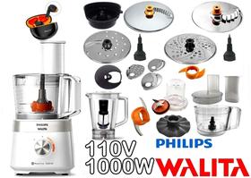 Multiprocessador 110v 1000w com 2 Anos Garantia com 21 Itens e cortesia fone RI7303