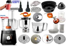 Multiprocessador 127v 1000w com 21 Itens com 2 Anos Garantia PHILIPS WALITA cortesia copo beaker