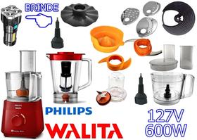 Multiprocessador 127V 600w com 16 Itens com 2 Anos Garantia com cortesia lanterna