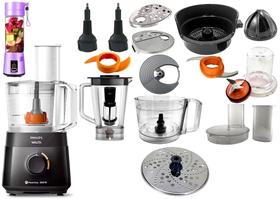 Multiprocessador 127v com 18 Itens 2 Anos com Garantia 600w Cortesia Blender Roxo