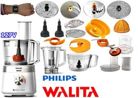 Multiprocessador 127v de 1000w com 2 Anos Garantia com 21 Itens cortesia relógio digital de pulso