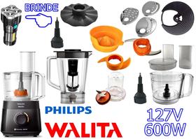 Multiprocessador 127v de 600w com 16 Itens com 2 Anos Garantia com cortesia lanterna
