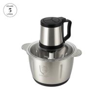 Multiprocessador 2000W Processador De Alimentos Triturador Moedor Inox 110V Turbo 5Litros All in One