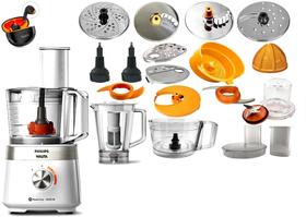 Multiprocessador 220v 1000w com 21 itens, branco com 2 anos com cortesia fone sem fio