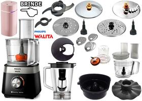 Multiprocessador 220V 1000w com 21 itens com 2 anos de garantia cortesia umidificador 600ml rosa